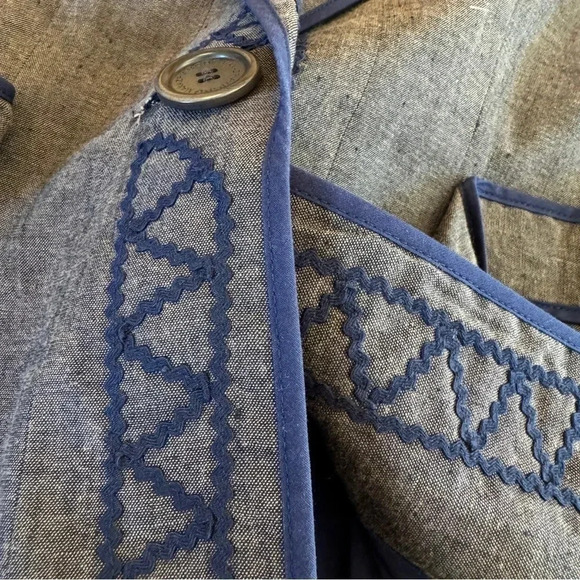 BCBG Maxazria Fitted Linen Cotton Blazer XS - Picture 8 of 12